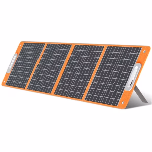 Flashfish Solar Panel 100W, Portable Solar Panels Charger with DC/Type-c/USB Output